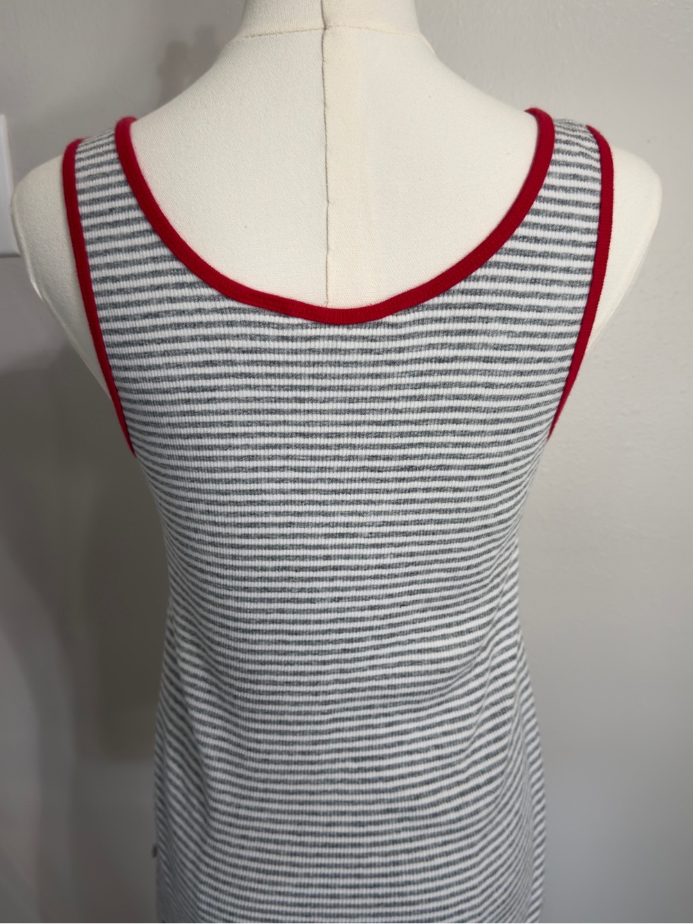 Levi's Essential Ribbed Striped Ringer Tank Top Contrast Trim - Picture 9 of 9